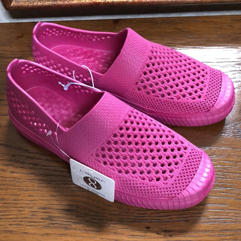 - New “Layer 8” waterproof women’s shoes for garden, pool, beach etc.  Pink. - Picture 8 of 9